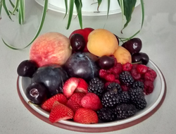 Stone fruits and berries