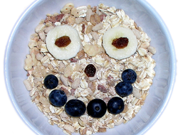 A carbohydrate rich breakfast