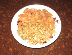 Nuts and seeds; good sources of vitamin E